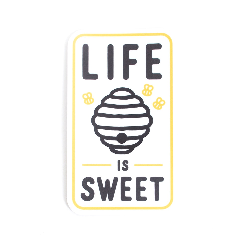 Stickers Northwest, Stickers, Art & School, 3", 632540, Life is Sweet (Beehive)